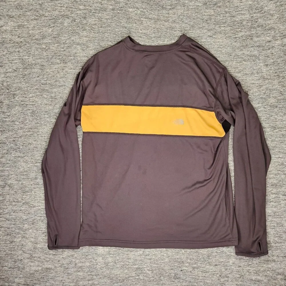 The North Face Shirt Mens Large Gray Long Sleeve Pullover Base Layer Vintage USA